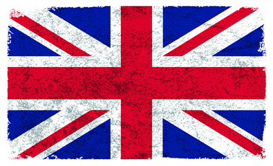 Fototapeta premium Grunge dirty United Kingdom flag.