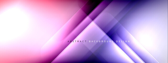Motion concept neon shiny lines on liquid color gradients abstract backgrounds. Dynamic shadows and lights templates for text