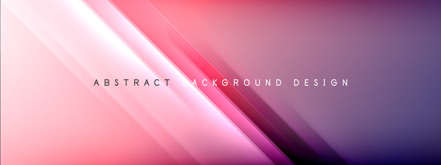 Motion concept neon shiny lines on liquid color gradients abstract backgrounds. Dynamic shadows and lights templates for text
