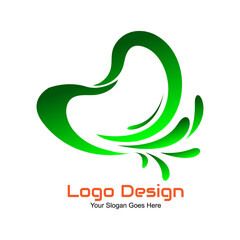 Vector logo abstract design in eps 10. Simple template and ready to use.