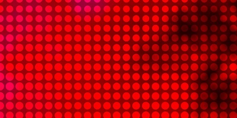 Light Pink vector pattern with circles. Illustration with set of shining colorful abstract spheres. New template for your brand book.