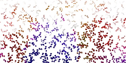 Light multicolor vector pattern with abstract shapes.