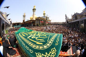 The shrine of Imam Musa Al-Kadhim and Imam Muhammad Al-Jawad in Al-Kadhim, Baghdad, Iraq

