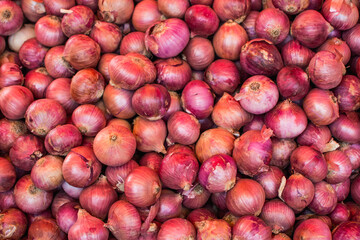 Onion Heap In A Market In India