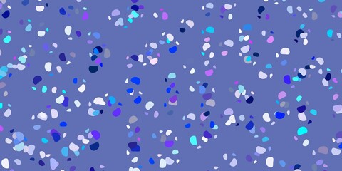 Light pink, blue vector template with abstract forms.