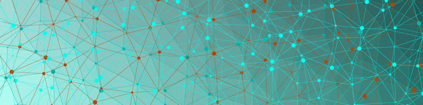 Turquoise Blue color Abstract color Low-Polygones Generative Art background illustration