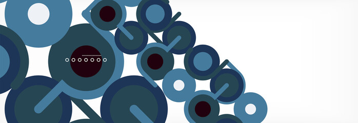 Сircles and lines abstract background for covers, banners, flyers and posters and other templates