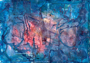 grunge background with watercolor