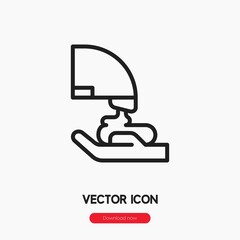 soap dispenser icon vector sign symbol