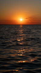 Obraz premium sunset in the sea