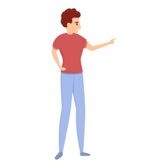 Dog instructor icon. Cartoon of dog instructor vector icon for web design isolated on white background