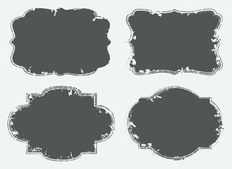 Set of vintage labels,frames.