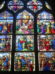 Glasmalerei in der Kathedrale von Chatres