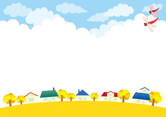 夏の日の幼稚園の風景 Wall Mural Wallpaper Murals ぽこたぽこ