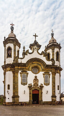 Fototapeta premium Old baroque church in São João del-Rei