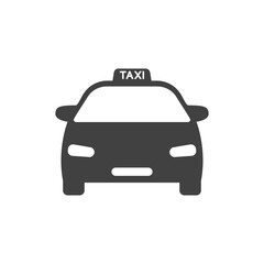 Taxi icon. Transportation of passengers to any specified point. Transport business. Vector illustration