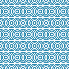 Circles and Triangles Geometric Pattern
