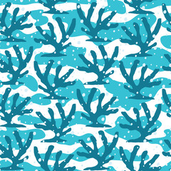 Beautiful Coral Seamless Surface Pattern Design
