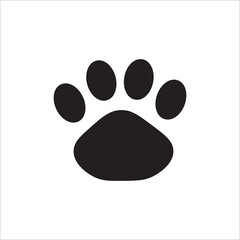 Animal footprint icon vector