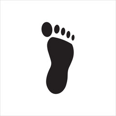 Foot print icon vector