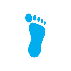 Fototapeta na wymiar Foot print icon vector