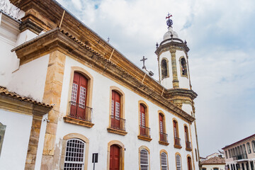 Fototapeta na wymiar Old baroque church in São João del-Rei