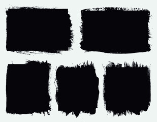 Abstract grunge black backgrounds, frames.