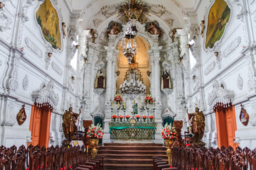 interior of old church in São João del-Rei