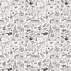 camping seamless bakground