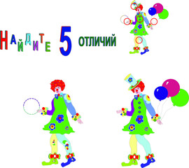clown with balloons