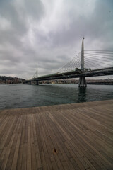 Fototapeta na wymiar Halic Metro Bridge in Istanbul