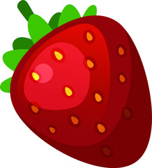 Red Sweet Strawberry - Vector Summer Fruit