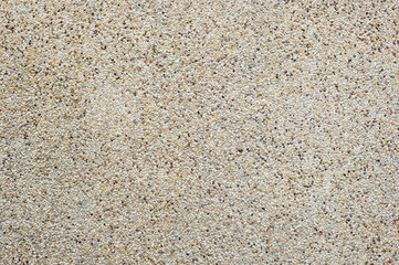 The walls are decorated with small stones.