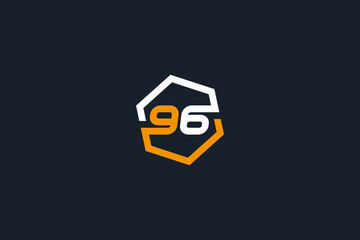 96 logo design . vector illustration - obrazy, fototapety, plakaty