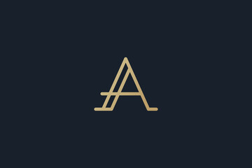 Letter A logo design , luxury simple letter A logo design