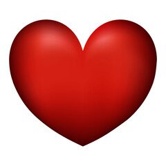 Red Heart with white Background