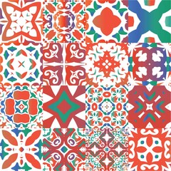 Decorative color ceramic talavera tiles.
