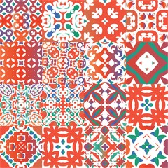 Naklejka premium Traditional ornate mexican talavera.