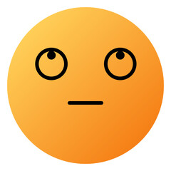 Fototapeta premium Face with Rolling Eyes