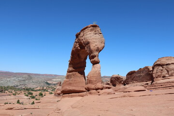 Fototapeta na wymiar Delicate Arch Trail, Arches National Park, Utah
