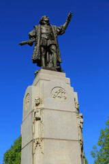 The Christopher Columbus statue in Chicago's Grant Park.