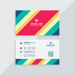 Geometric Colorful Business Card