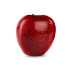 Fresh juicy red apple isolated on white