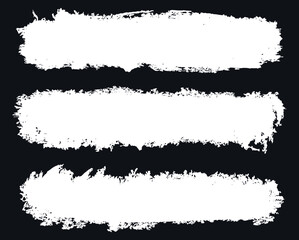 Set of grunge white banners