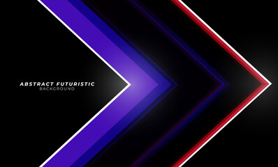 Abstract arrow and geometric hi-tech background. Abstract futuristic art wallpaper. Vector illustration.