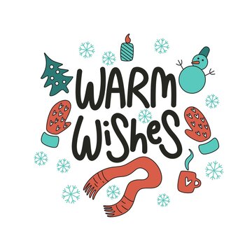 Brush lettering composition isolated on white background