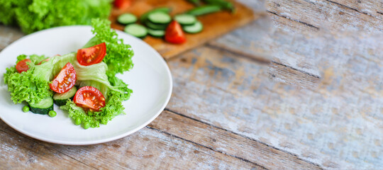 Healthy salad vegetables leaves mix micro greens, juicy snack, tomato. food background copy space organic healthy eating keto or paleo diet