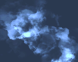 Fototapeta na wymiar Dark smoke/cloud spreading out gradually