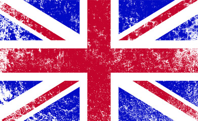 Fototapeta premium United Kingdom grunge flag.