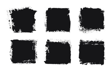 Grunge vintage frames.Distressed backgrounds.